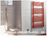 KORADO KORALUX koupelnové těleso Linear Classic-ER - KLCER 700.750, barevný RAL KLC-070075-00R99