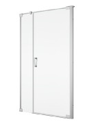 SanSwiss CADURA CA31C sprchové dveře 1-křídlé+pevná stěna šířka 900mm zlaté,sklo čiré CA31CD0901207