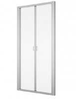 SanSwiss DIVERA D22K sprchové zalamovací dveře šířka 1000 aluchrom, sklo Screen D22K1005087