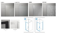 SanSwiss DIVERA D22T1 sprchové dveře jednokřídlé š. 800 mm, aluchrom, sklo Durlux D22T10805022