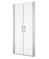 SanSwiss DIVERA D22T2 sprchové dveře dvoukřídlé šířka 700 aluchrom, sklo čiré D22T20705007