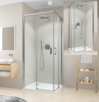 ROLTECHNIK CARIBA sprchové dveře2-dílné CIC2R 900 pravé, brilant, čiré sklo   CI C2R 090200 VPE