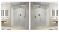 ROLTECHNIK CARIBA sprchové dveře2-dílné CID2L 1600 levé, brilant, čiré sklo   CI D2L 160200 VPE