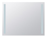 BEMETA Zrcadlo s LED bočním osvětlením  1000x800mm, 4,99 W, sklo čiré, barva  stříbrná   101301147