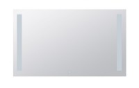 BEMETA Zrcadlo s LED bočním osvětlením  1000x600mm, 4,99 W, sklo čiré, barva  stříbrná   101301137
