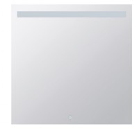 BEMETA Zrcadlo s LED horním osvětlením 800x800mm, 4,99 W, sklo čiré, barva  stříbrná   101201127