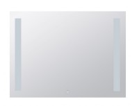 BEMETA Zrcadlo s LED bočním osvětlením 800x600mm, 4,99 W, sklo čiré, barva stříbrná   101301117