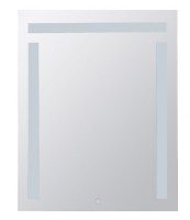 BEMETA Zrcadlo s LED horním a bočním osvětlením, 600x800mm, sklo čiré, barva  stříbrná   101401107