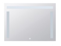 BEMETA Zrcadlo s LED horním a bočním osvětlením, 800x600mm, sklo čiré, barva stříbrná   101401117