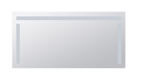 BEMETA Zrcadlo s LED horním a bočním osvětlením, 1200x600mm, sklo čiré, barva stříbrná   101401157
