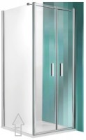 Roltechnik sprchová boční stěna TCB 800 výplň transparent rám brillant 741-8000000-00-02