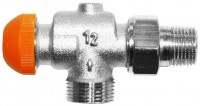 HERZ Termostatický ventil TS-98-V, 1/2 axiální, ukončení G3/4 EUROKONUS, oranžová krytka   1764867