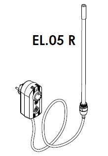 Elektrické topné těleso s termostatem