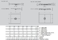 Kaldewei sprchová vanička Avantgarde Conoflat 100×110×2,3 cm, č. 854-2, nosič 467048040001