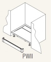SanSwiss panel k vaničce přední hliníkový, bílá 1 / V nice   PWII17004